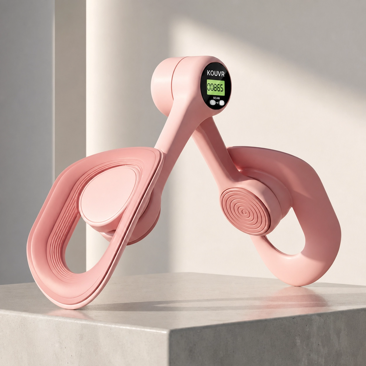 Smart Pelvic Floor Trainer & Thigh Toner with Resistance, Digital Counter, and Adjustable Home Workout Design